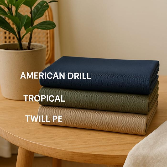 Kain American drill Houston / / American Drill Grosir Dan Ecer Meteran - Variasi 1, 0,50 METER