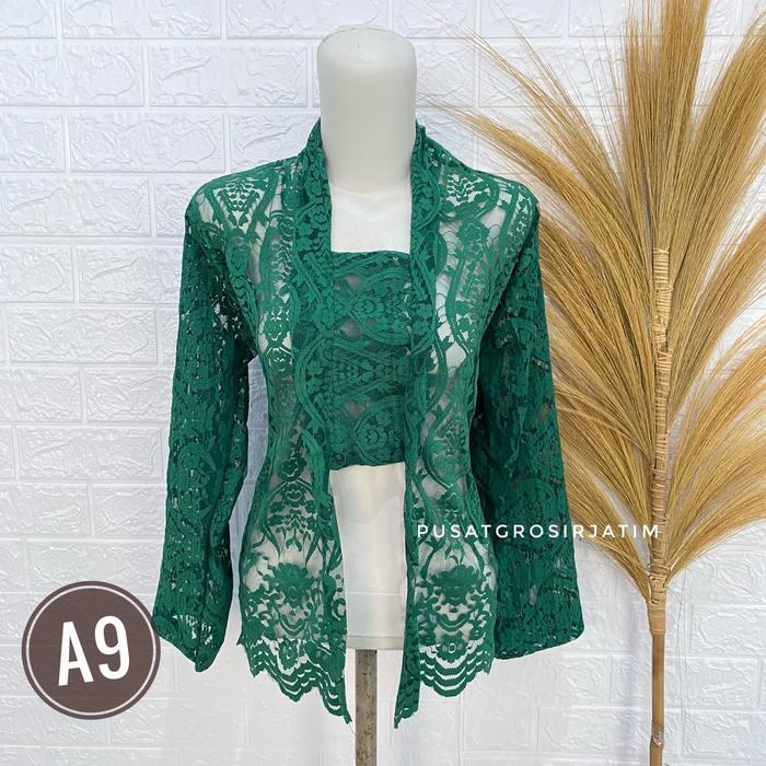 Ka brokat modern Baju brokat nita model baru Ka brokat jadul brokat ibu ibu Kancing