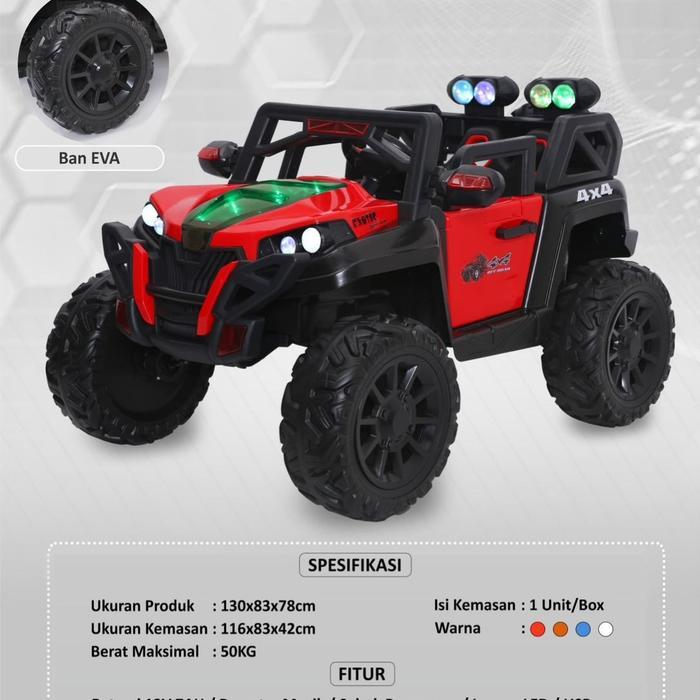 MOBIL AKI ANAK EXOTIC 7736+ ban karet eva dino toys ungaran sepeda barang rumah - merah, Xtra bubble