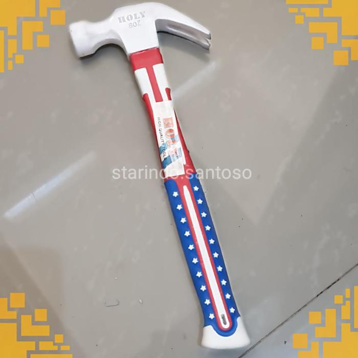 PALU KAMBING 8 oz gagang karet handle fiber cungkit holy
