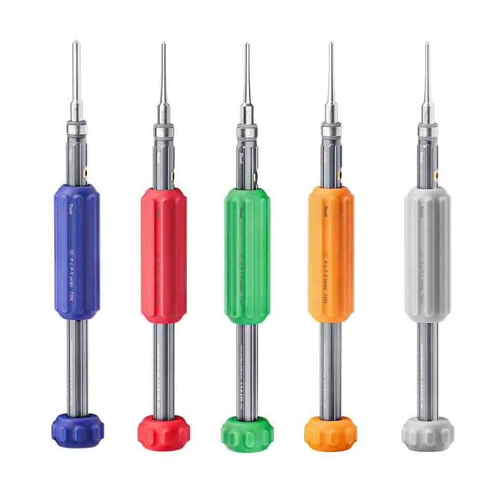 QianLi Point-Line-Plane 3D Screwdrivers Metal Handle Adjustable Silicone Sleeve Screwdriver Kit