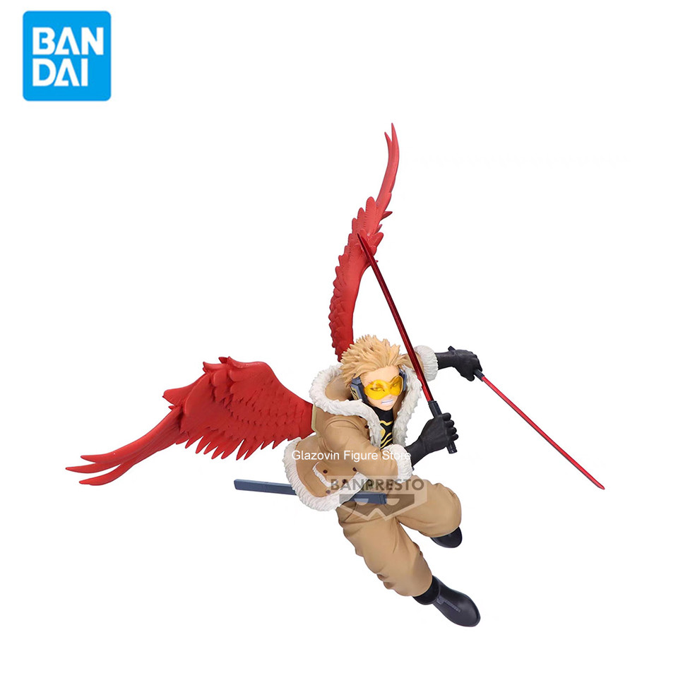 Original Genuine Banpresto My Hero Academia 8cm Hawks Action Figures Toys Ornaments Dolls For Fans