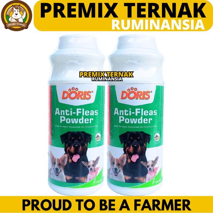 TERLARIS BEDAK DORIS 100 GRAM - Bedak bulu DORIS SKINCARE - Bedak Kutu DORIS ANTI FLEAS untuk Anjing