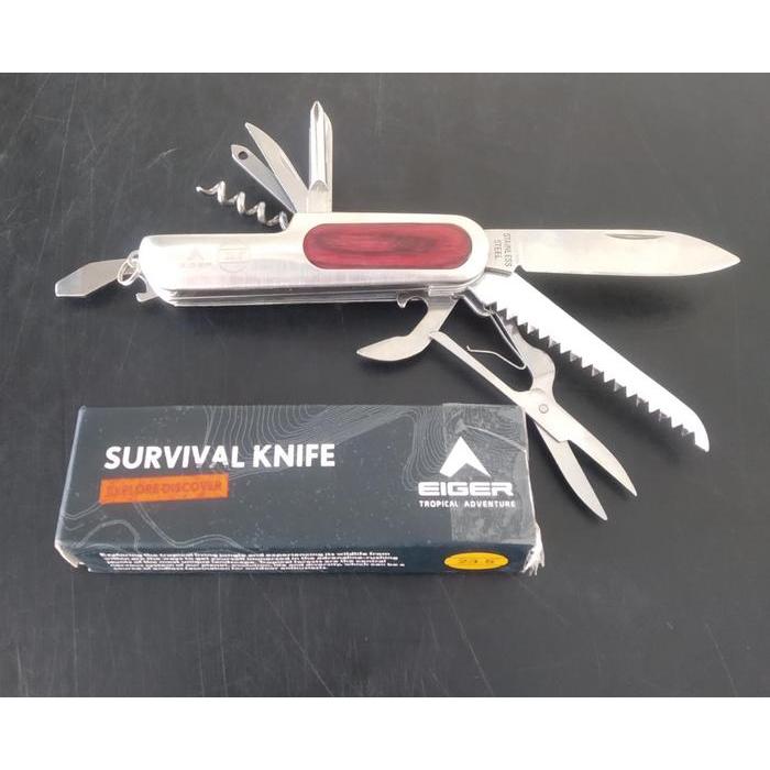 Pisau Lipat Eiger Bishop 6119 Knives Multi Tools - Original