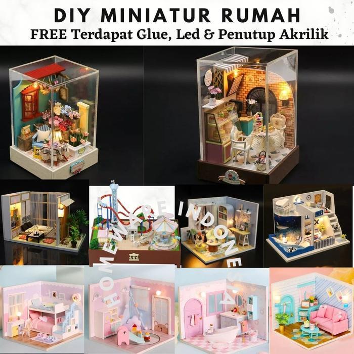Miniatur Diy Rumah Mini Miniatur Rumah Boneka Miniatur House Doll Terbaru 