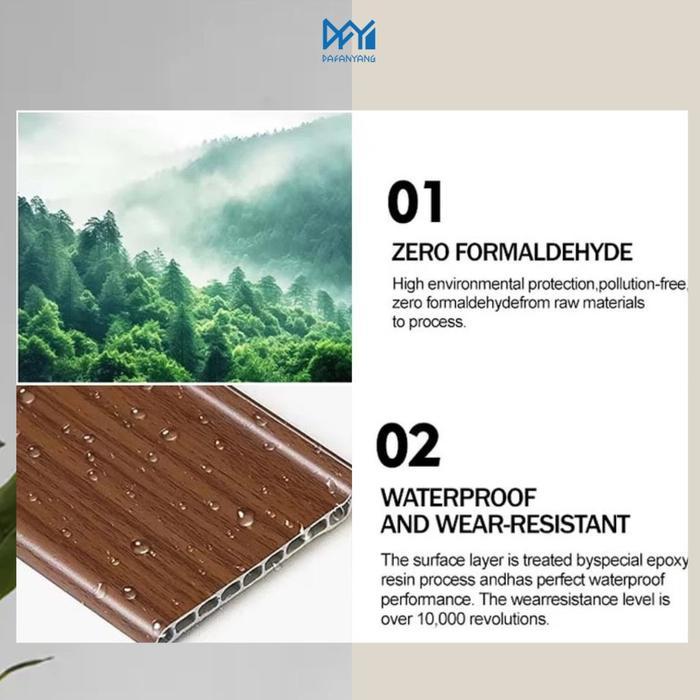 Skirting List PVC Motif Kayu List Penutup Bawah Dinding Interior Desain Elegan Natural, Bahan PVC