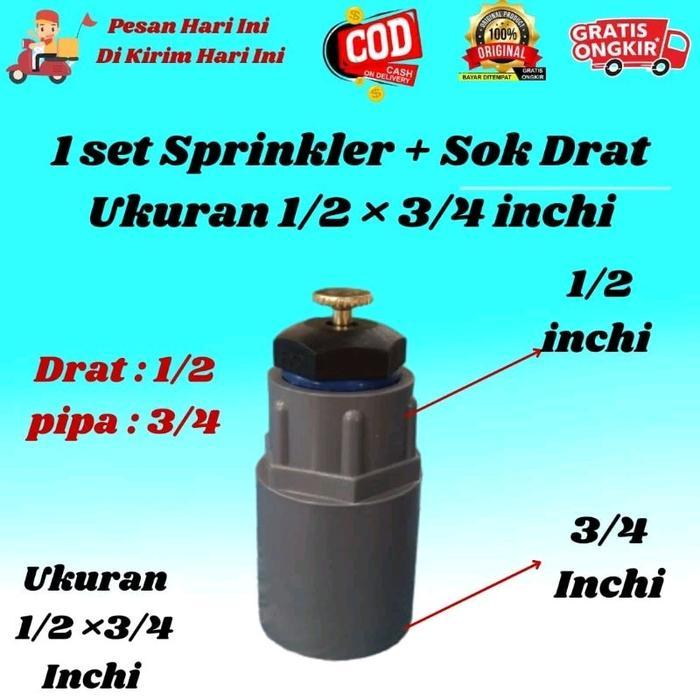 10 Pcs Sprinkler Pertanian Sprinkler Adjustable Sprinkler Irigasi Air Taman Kebun Sprinkler