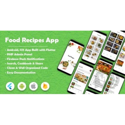 Food Recipes Flutter App - Source Code Aplikasi Mobile