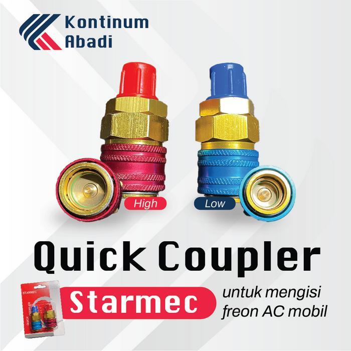 KC308 QUICK COUPLER / ADAPTER / NEPEL AC MOBIL R134a CUCI GUDANG