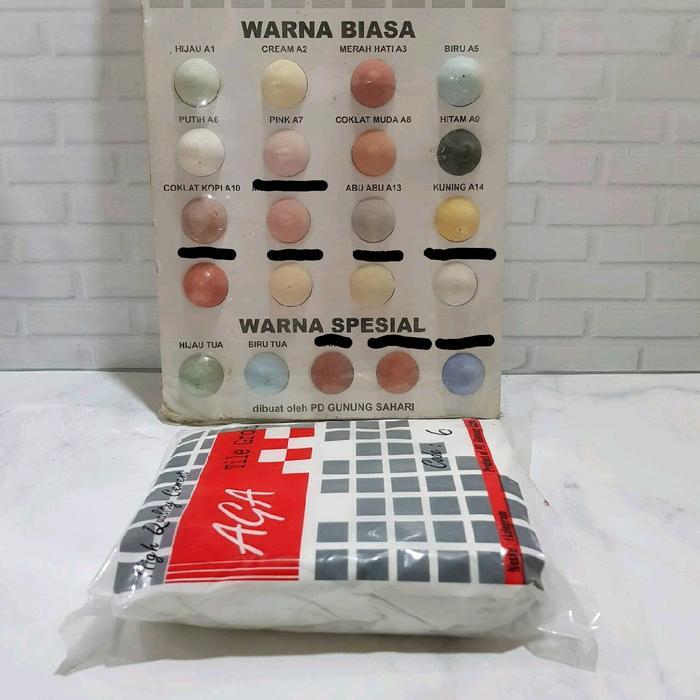 NEW SEMEN NAT KERAMIK PUTIH HITAM ABU CREAM KUNING MERAH COKLAT PINK
