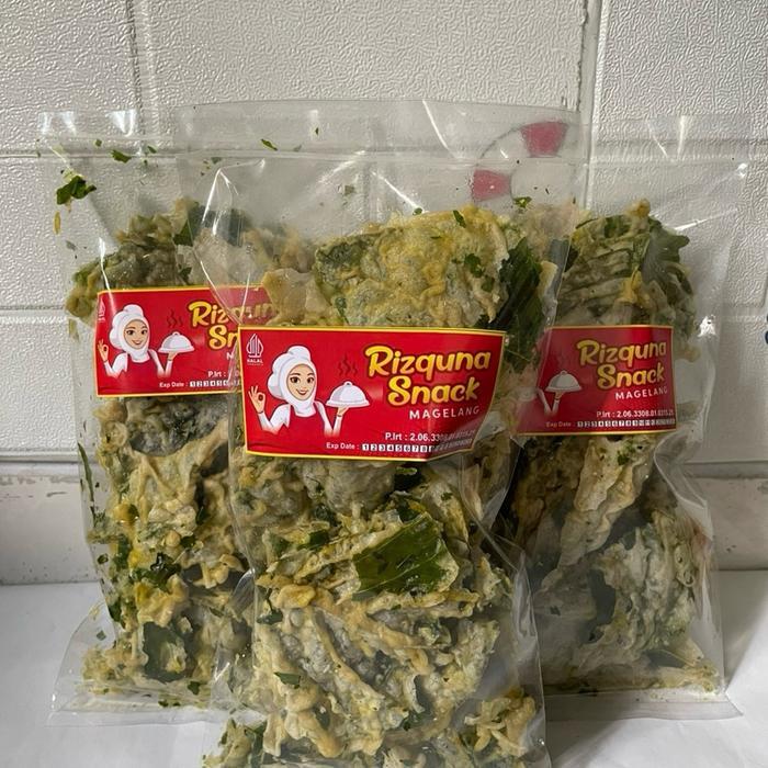 TERUJI KERIPIK BAYAM GURIH RENYAH KRIUK LEZAT 250gr OLEH-OLEH KHAS MAGELANG Food Snack Kripik Kering