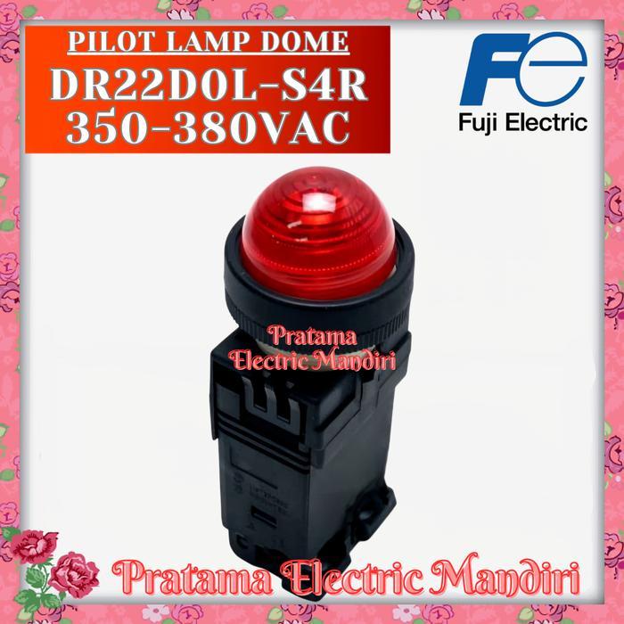 Fuji Electric Pilot Lamp Indicator Lamp Lampu Indikator Bulb 22Mm Dr22Dol-S4R Dr22D0L-S4R 350Vac