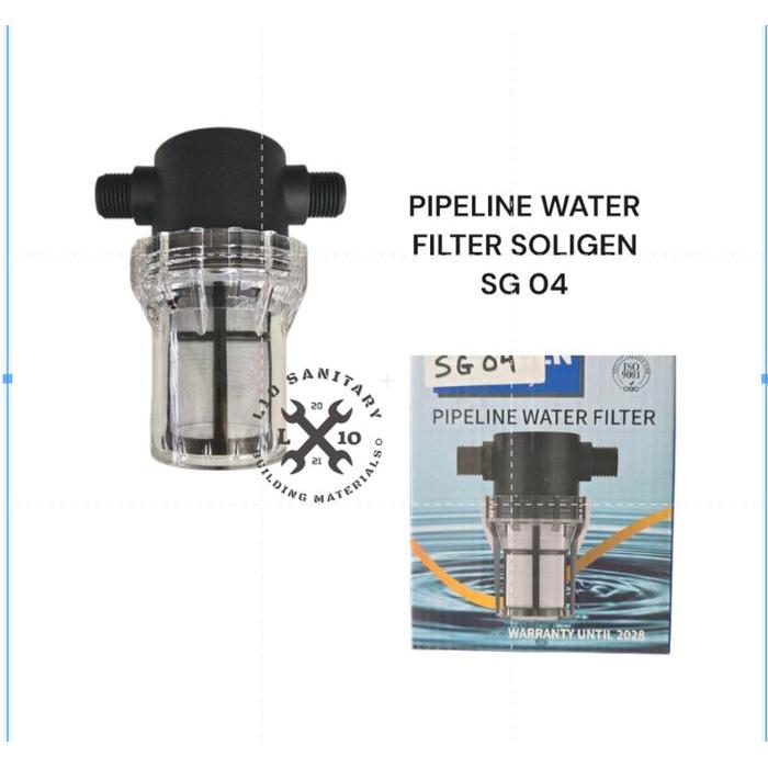 TERLARIS Water Filter Soligen SG 04 / Pipeline Water Filter Pembersih Air Soligen Filter Kran Air