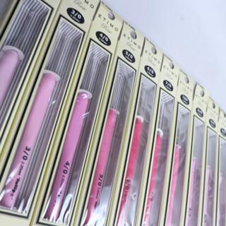 "New" TULIP - Hakpen (Alat/Jarum Rajut) Tulip ETIMO Pink - Silver / ETIMO Rose Crochet Hooks - PCS