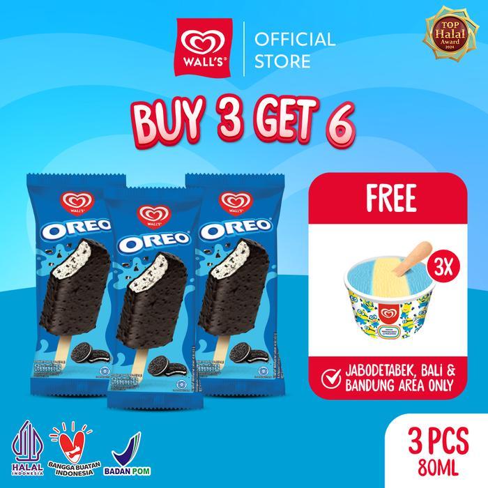 [BUY 3 GET 6] Wall's Oreo Stick FREE Minion Cup