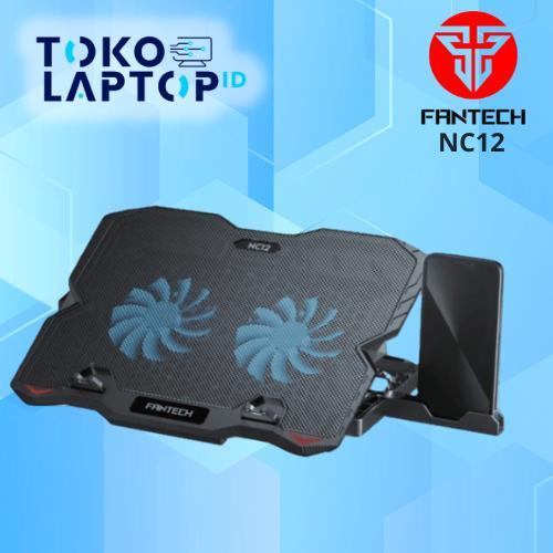 Fantech Nc12 / Nc-12 Notebook Cooler 2 Fan Blue Led
