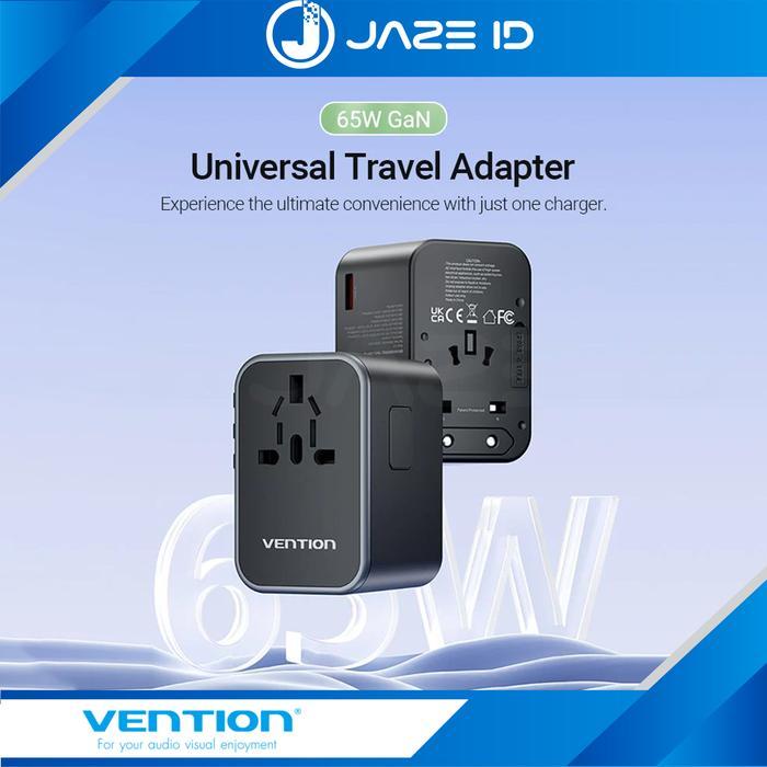 Vention Universal Travel Adaptor Usb Type C A Pd Fast Charging 20W 65W
