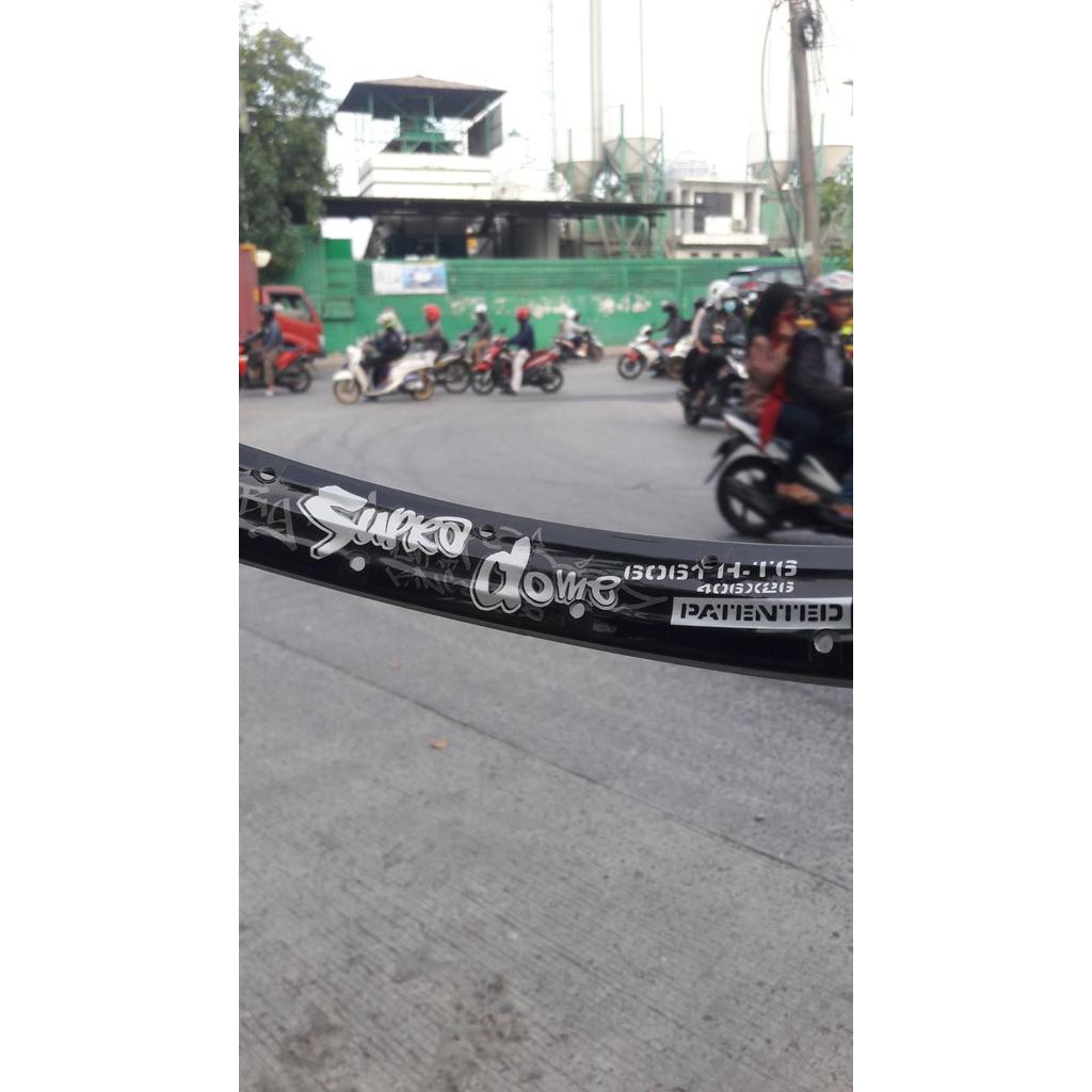 TERBARU Velg BMX Alex Rims Supradome 36 Hole Doublewall - Black 2pcs