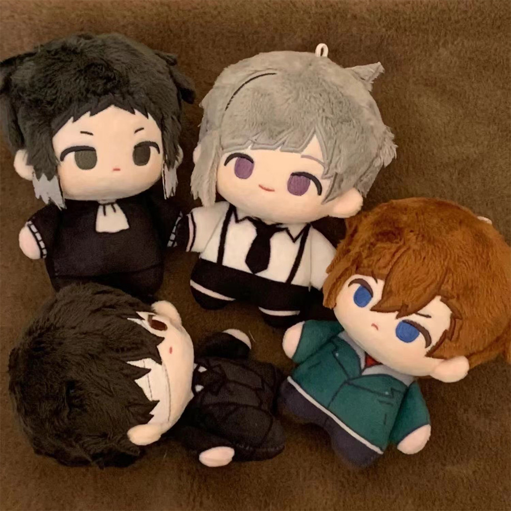 Anime BSD Dazai Osamu Plush Doll Nakahara Chuuya Nakajima Atsushi Edogawa Rampo Doll Mini Pendant