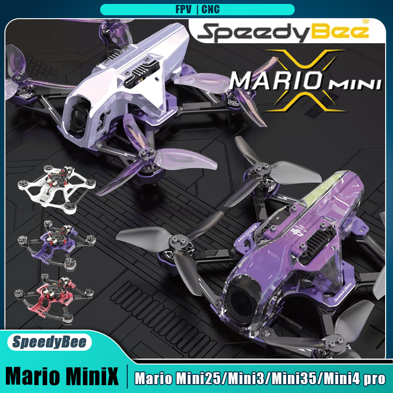 New SpeedyBee Mario MiniX Mini25 Mini35 Mini3 Mini4 O4/O4 Pro RC FPV Drone Power Kit CNC MiniX