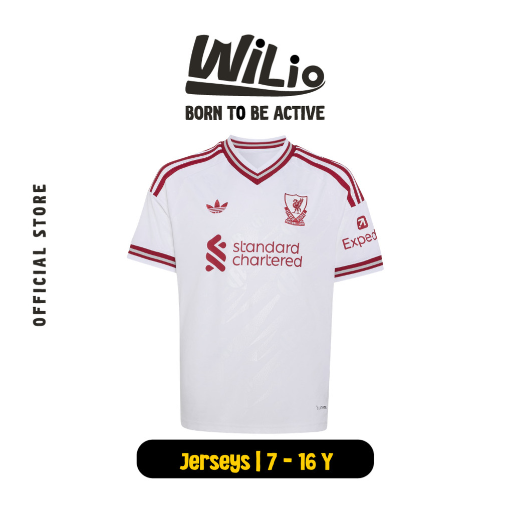 ADIDAS Lfc Liverpool FC 26/27 Away Jersey Y KB8302 - Jersey Anak (Putih)