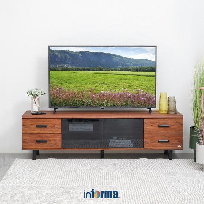 Informa Morgen Rak TV - Cokelat Walnut Cabinet TV Stand Meja TV Lemari TV