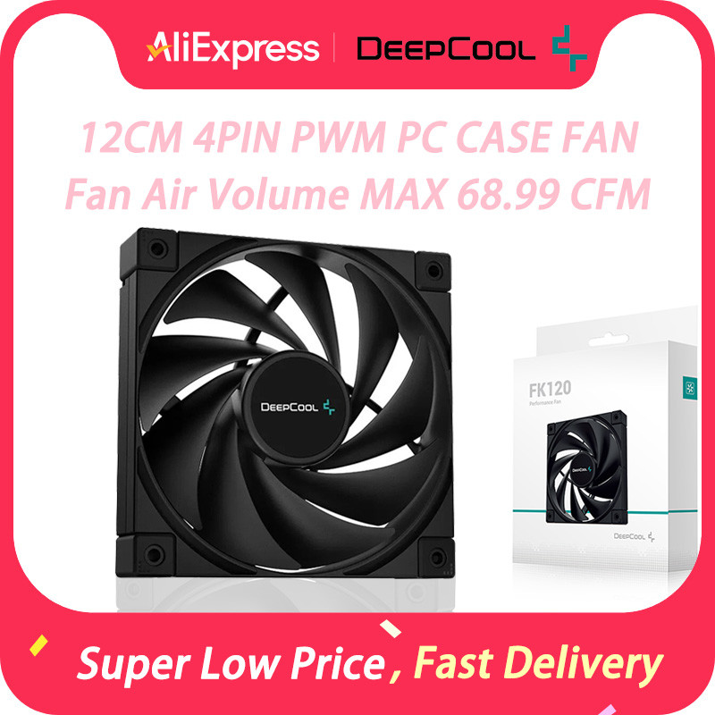 Deepcool FK120 120MM PBT Material Computer Case Fan Low Noise DC 12V 1850RPM Max Air Volume 68.99CFM