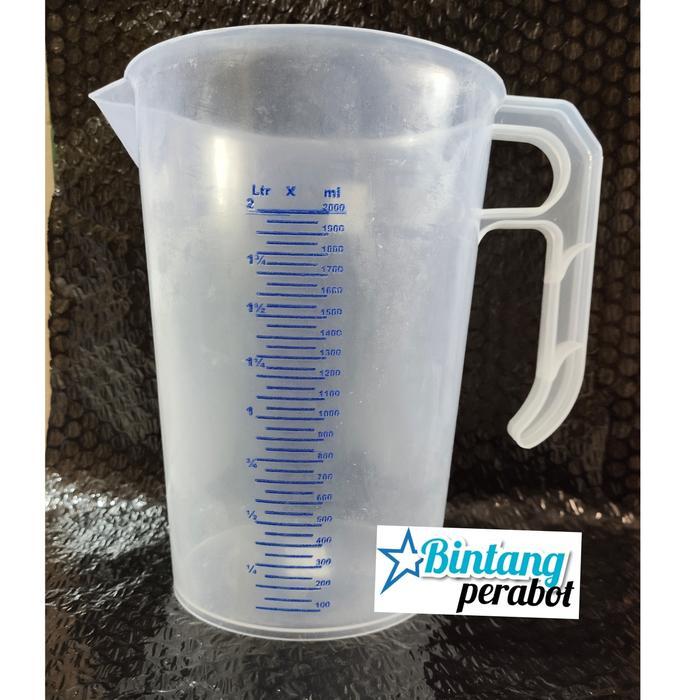 GELAS UKUR 2 LITER GREEN LEAF - GELAS TAKAR 2 LITER