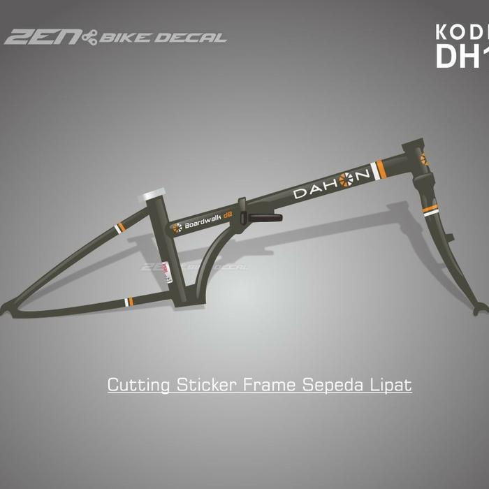 READY Cutting sticker Frame sepeda lipat model DAHON BOARDWALK D8