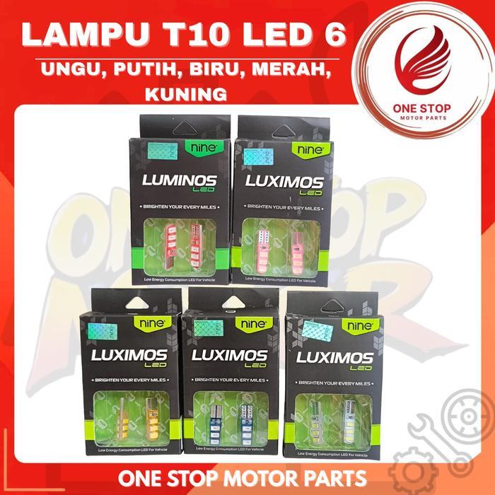 NEW Lampu T10 LED 6 Bolam T10 Led dari Eco9 Luximos Jelly Sen Senja Kota Original Ori Asli Nine