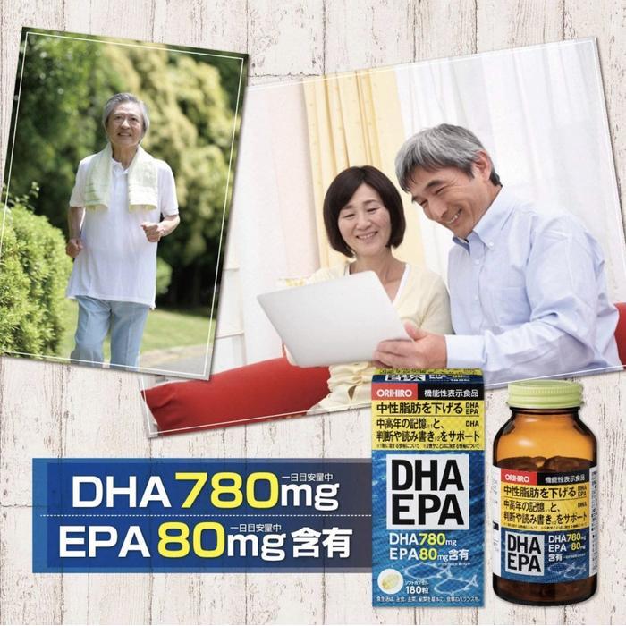 Orihiro Dha Epa Squalene 180 Capsules Kesehatan Otak Japan