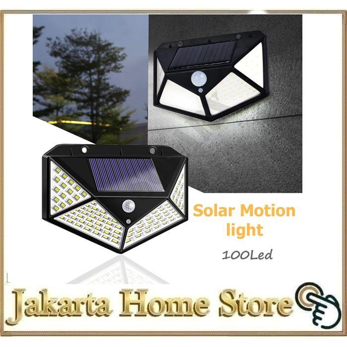 Lampu Taman Lampu sensor Tenaga Surya 100 LED