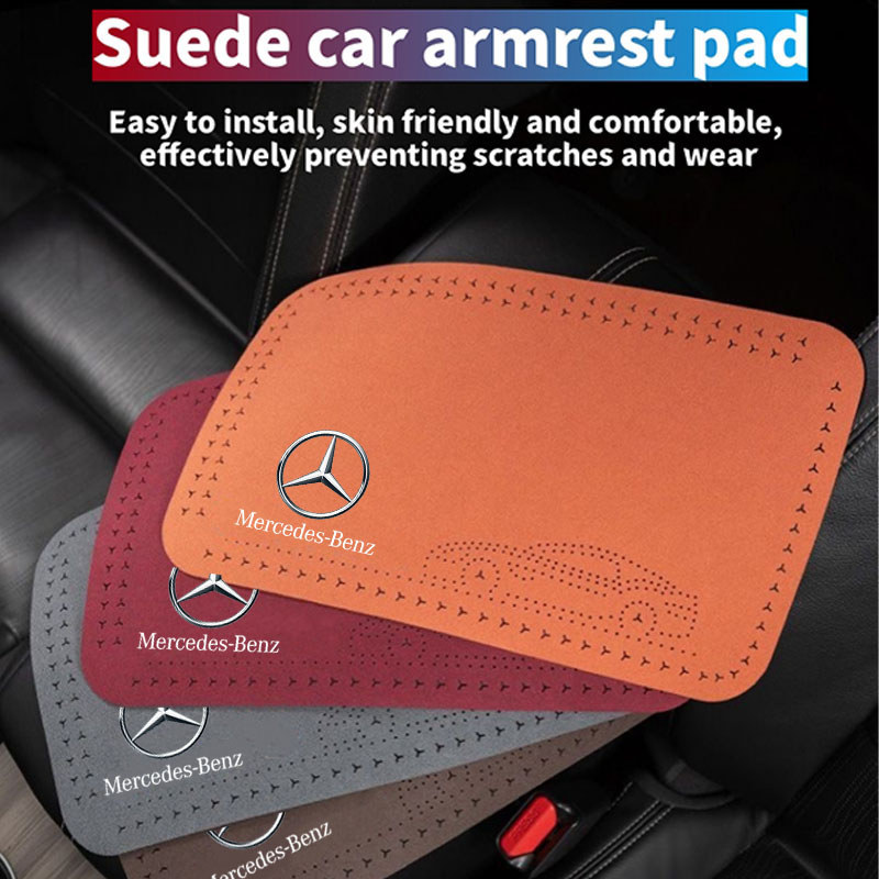Auto Center Console Armrest Cushion Leather Armrest Pad For Mercedes Benz W203 W204 W205 W210 W211