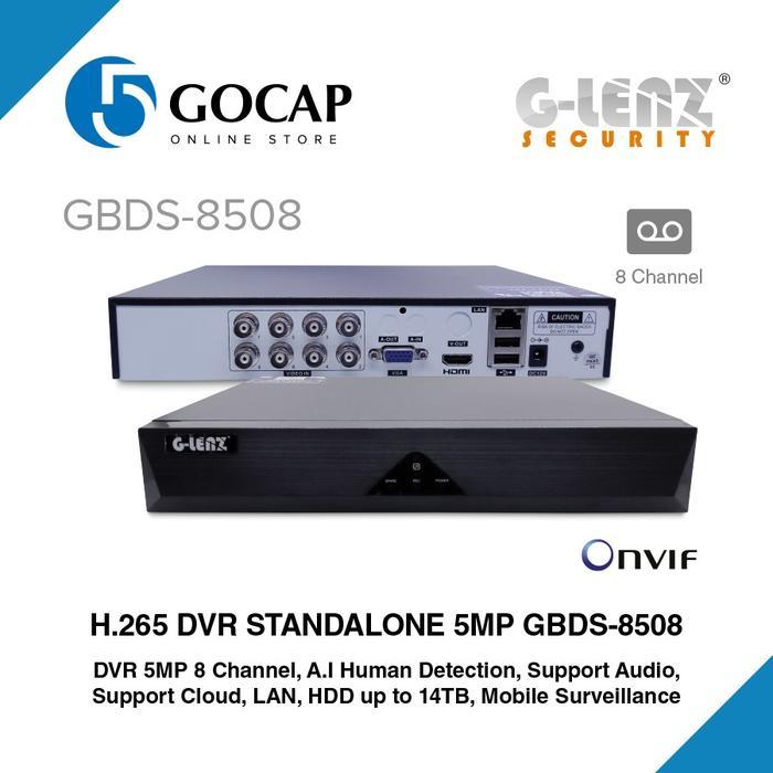GLENZ DVR 5MP BLACK SERIES - GBDS 4CH / 8CH / 16CH P6SLITE