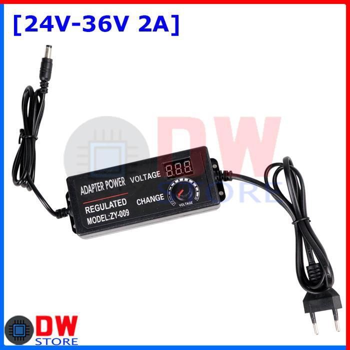 Adaptor Adjustable Variable Power Supply DC 12V 5A 3V-12V 5A 24V 3A 3V-24V 3A 36V 2A 24V-36V 2A