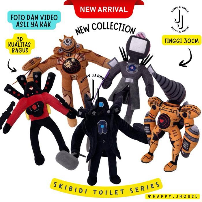 Boneka Skibidi Toilet 25-31Cm