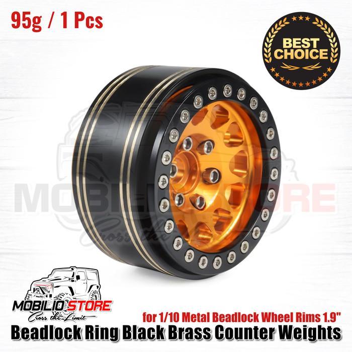 Beadlock Ring Black Brass Counter Weights 1.9 for Metal Beadlock Rims