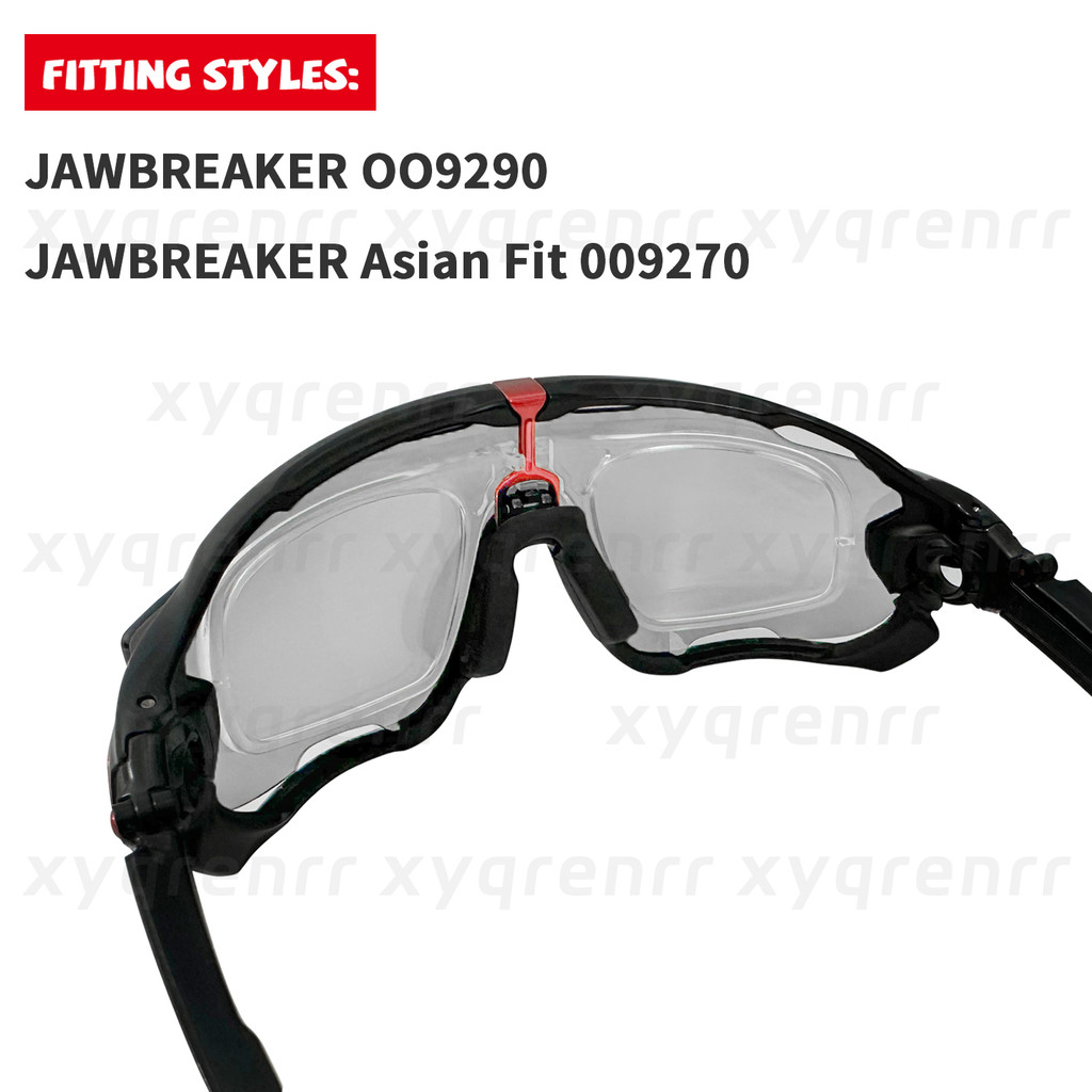 Xyqrenrr Insert ClipOn RX Prescription LensIcon RingMetal WicketJawlegNosePad for Oakley Jawbreaker