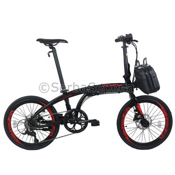 Avand Chester IX Sepeda Lipat 20 Inci - Hitam Merah