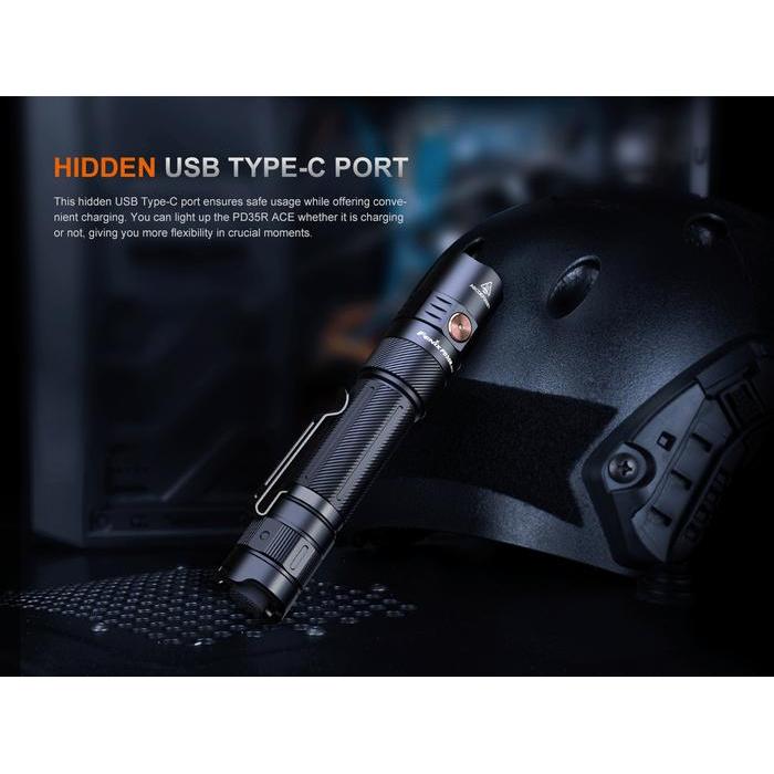 Senter Fenix PD35R ACE Rechargeable Multi-Mode Tactical Flashlight LED Advance Command Edition