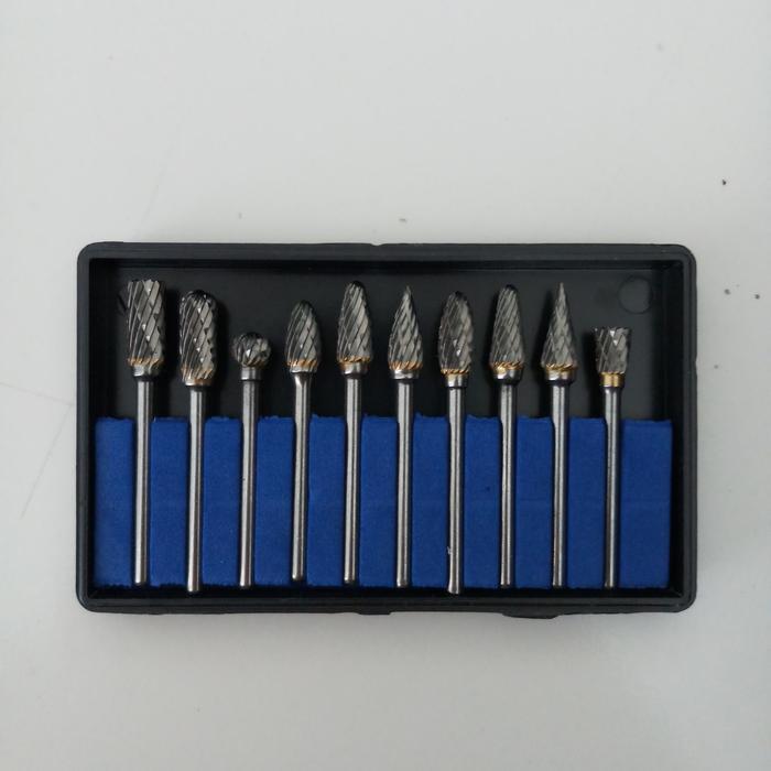 Mata Bor Tuner Tunner Cuner Besi Kayu Mini Die Grinder Set 10Pcs