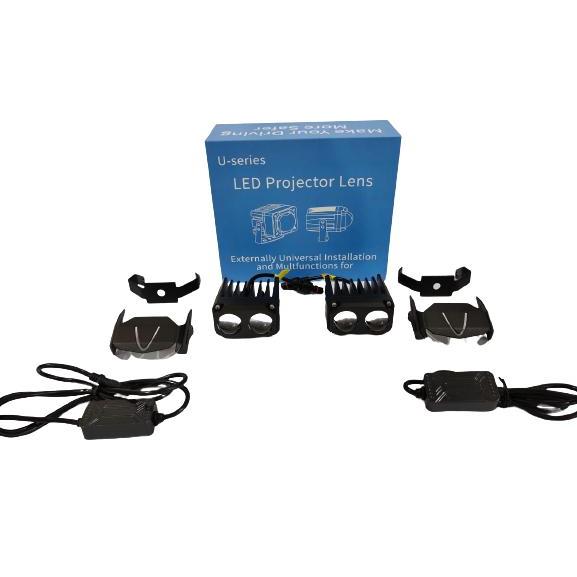 Lampu Projie Led Lampu Tembak Dual Mini Projie U Series Dua Warna