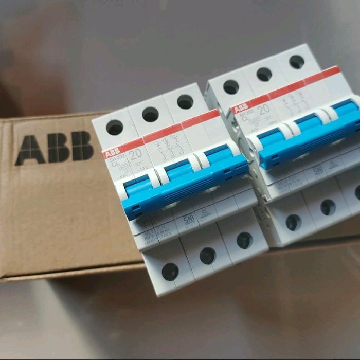 SIAP KIRIM MCB 3 PHASE ABB 20A ASLI PLN