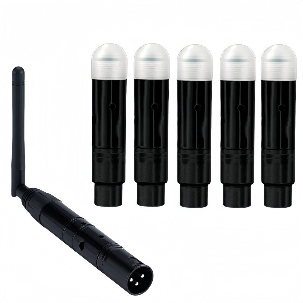 Wireless DMX512 Transmitter Receiver No Latency DJ 2.4G DMX Wireless Transmitter & Receivers Long