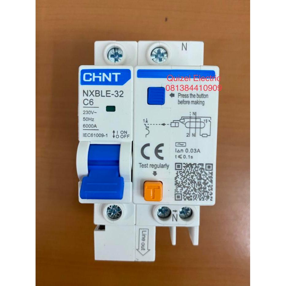 ELCB atau RCCB 6A 1P+N Merk CHINT