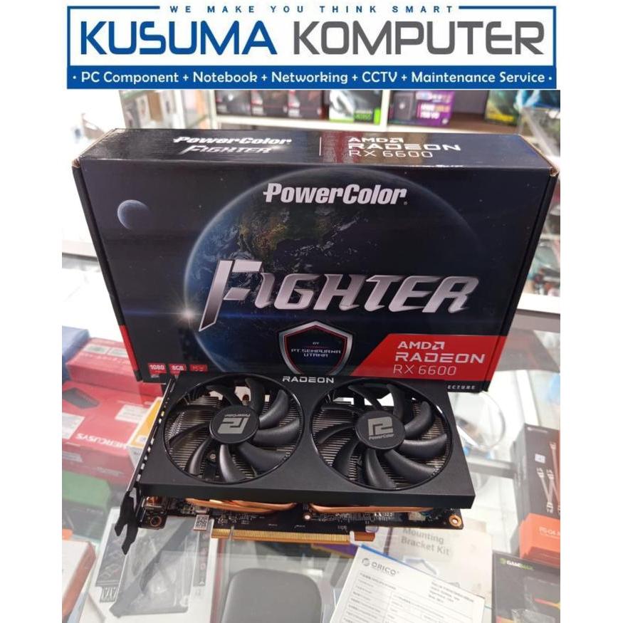 VGA Radeon Powercolor RX 6600 RX6600 8GB DDR6 Bekas, Garansi 2026