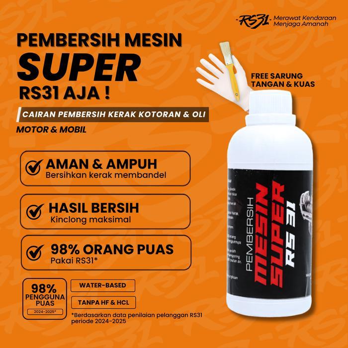 Premium Rs31 Engine Degreaser Super Rs31 Cairan Pembersih Mesin Kendaraan Motor & Mobil Car