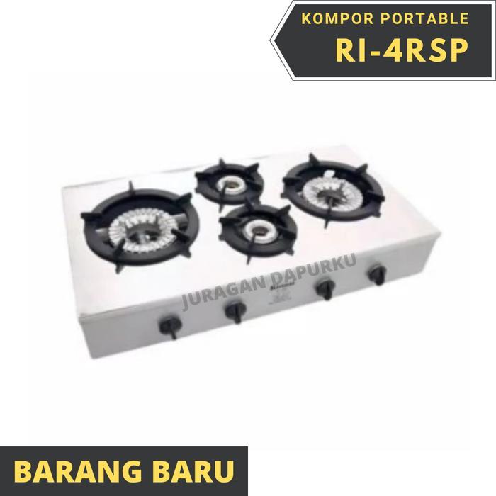 Kompor Gas Portable 4 Tungku Rinnai R1-4RSP / RI 4 RSP