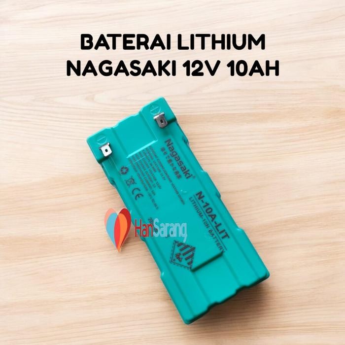 uikb Aki Litium Lithium 12V 10Ah Nagasaki Aki Accu Baterai Sprayer Elektrik Tengki Alat
