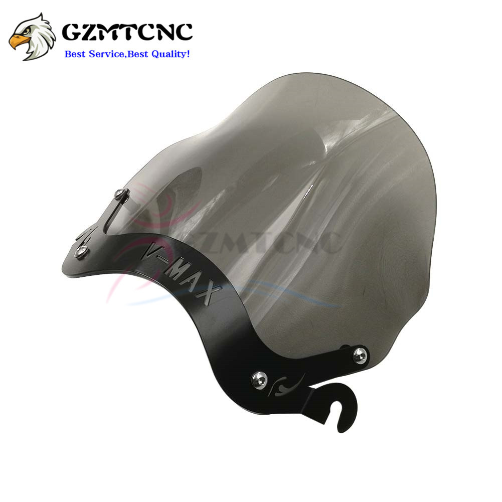 1985-2007 for Yamaha V-MAX1300 VMAX1200 Windscreen Windshield Deflector W/ Mount Bracket VMAX1300